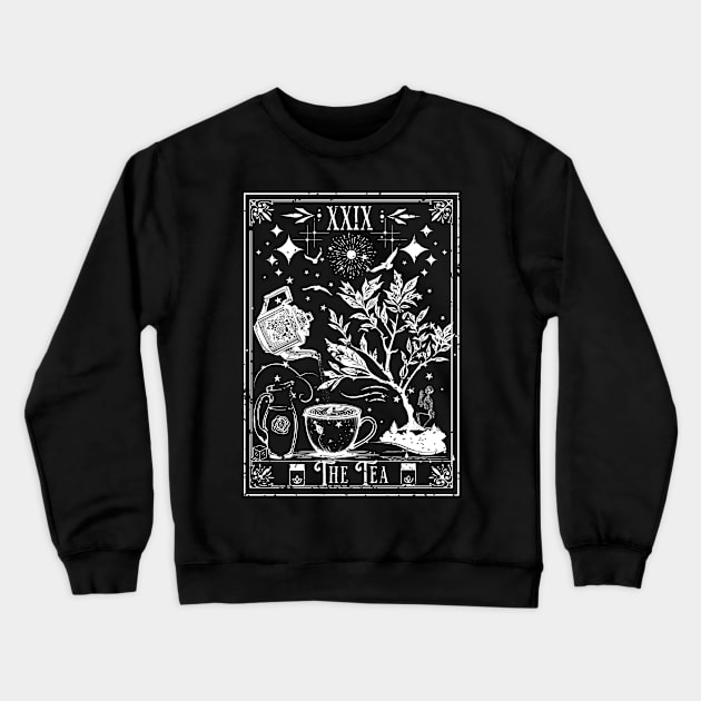 The Tea Tarot Card Crewneck Sweatshirt by H. R. Sinclair